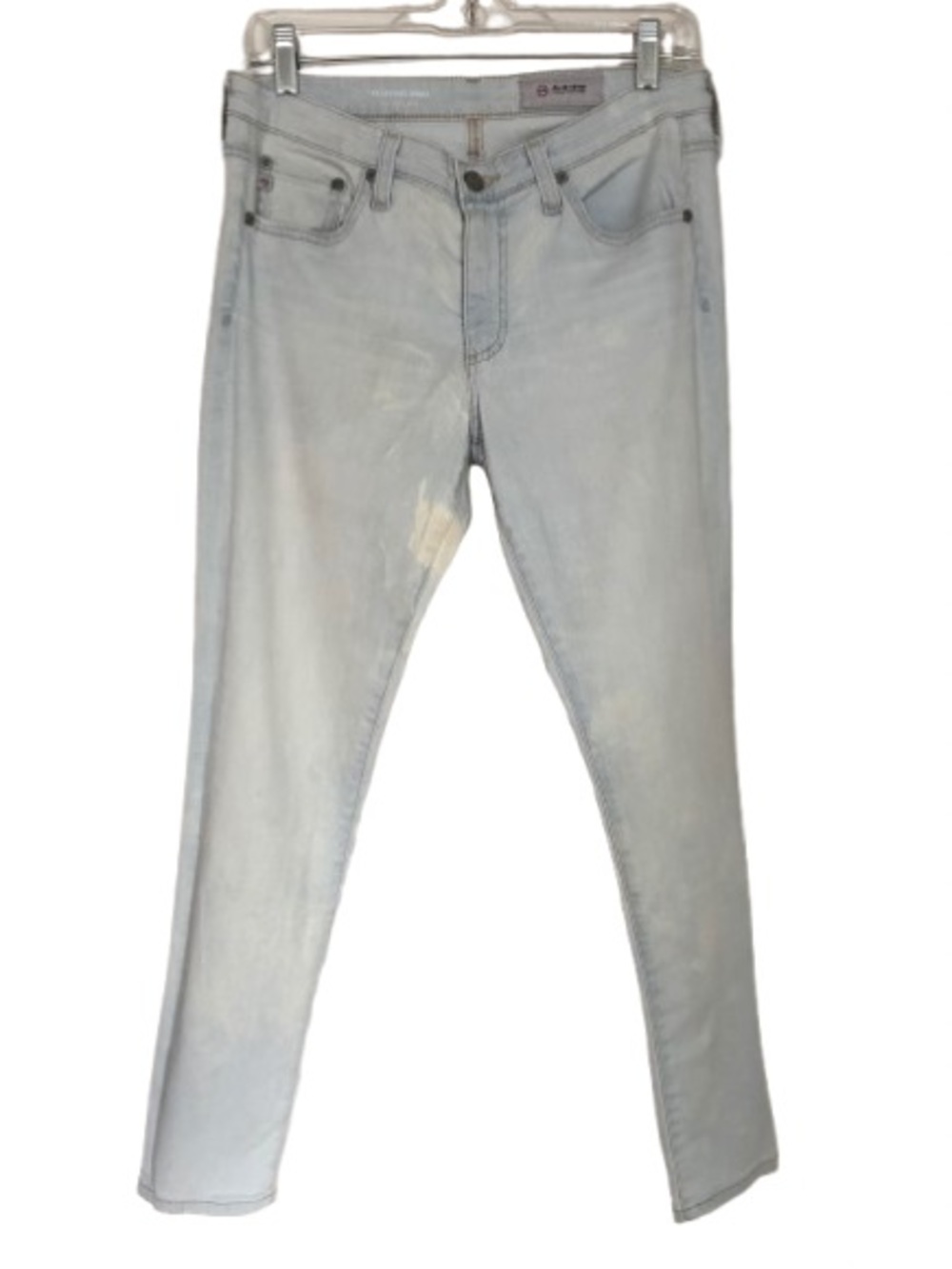 AG Adriano Goldschmied Legging Ankle Super Skinny Light Wash Jeans Bleached 29R